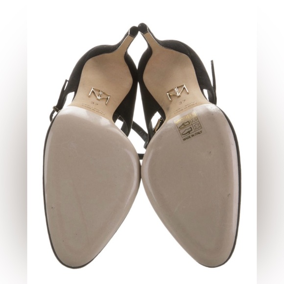 Tamara Mellon black suede D'Orsay pumps size 37 ASO Meghan Markle - Picture 5 of 9